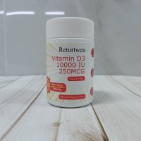 Returtwen High-Potency Vitamin D3 Supplement - 10,000 IU for Bone, Immune, and Overall Health Support